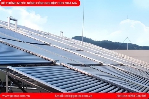 Hệ thống nước nóng công nghiệp cho bếp ăn tập thể: tính lưu lượng đỉnh, hồi nước nóng và chống sụt nhiệt cuối tuyến