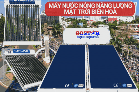 Máy nước nóng năng lượng mặt trời Biên Hoà - Giá rẻ - bảo hành 5 năm