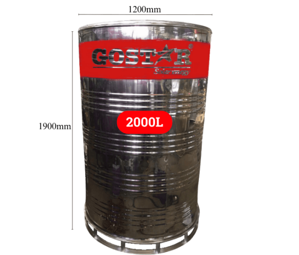 Bồn bảo ôn công nghiệp 2000L đứng