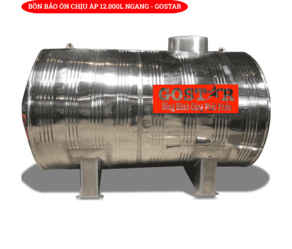 Bồn Bảo Ôn Chịu Áp 12.000L Ngang