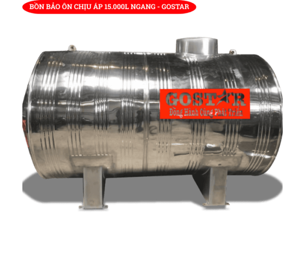 Bồn Bảo Ôn Chịu Áp 15.000L Ngang