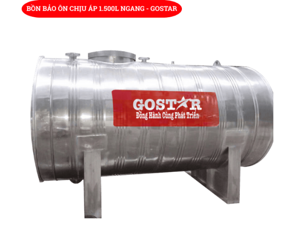 Bồn Bảo Ôn Chịu Áp 1500L Ngang