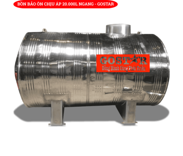 Bồn Bảo Ôn Chịu Áp 20.000L Ngang