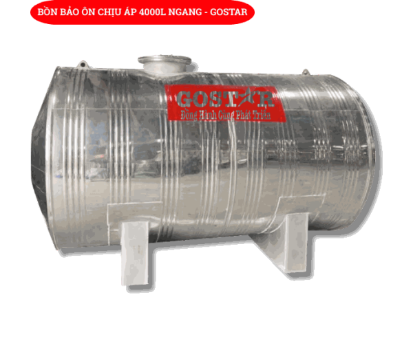 Bồn Bảo Ôn Chịu Áp 4000L Ngang 