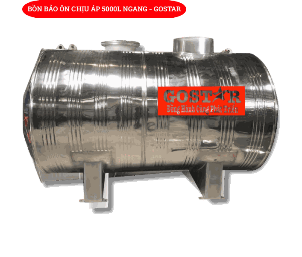 Bồn Bảo Ôn Chịu Áp 5000L Ngang