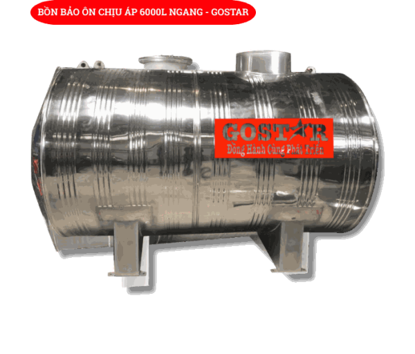 Bồn Bảo Ôn Chịu Áp 6000l Ngang