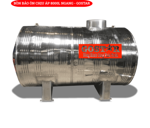 Bồn bảo ôn chịu áp 8000L ngang