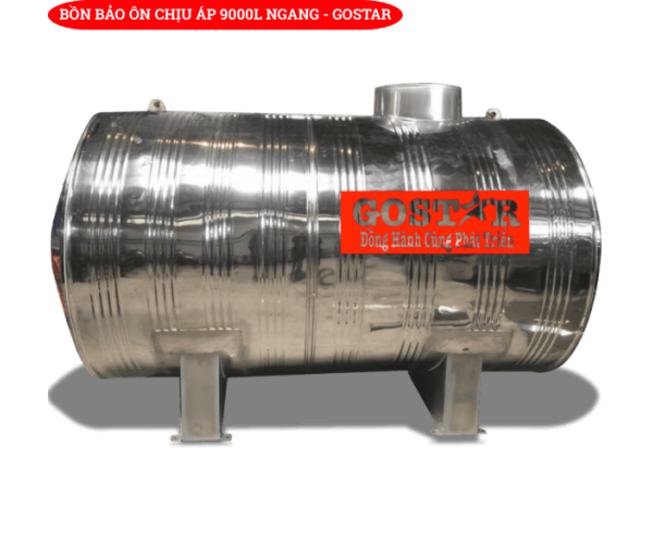 Bồn Bảo Ôn Chịu Áp 9000L Ngang Gostar