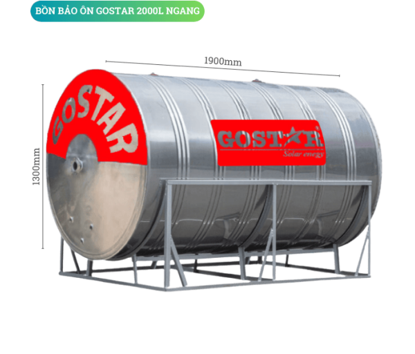 Bồn Bảo Ôn Công Nghiệp 2000L Ngang