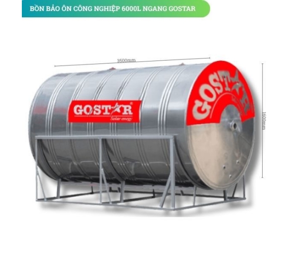 Bồn Bảo Ôn Công Nghiệp 6000L Ngang