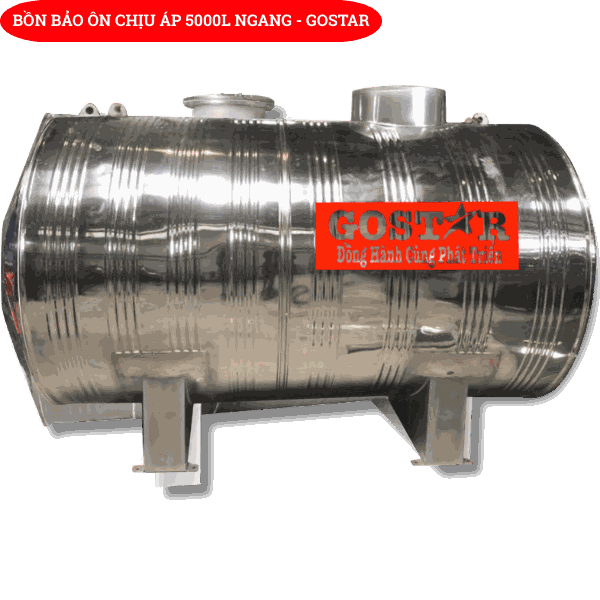 Bồn Bảo Ôn Chịu Áp 5000L Ngang