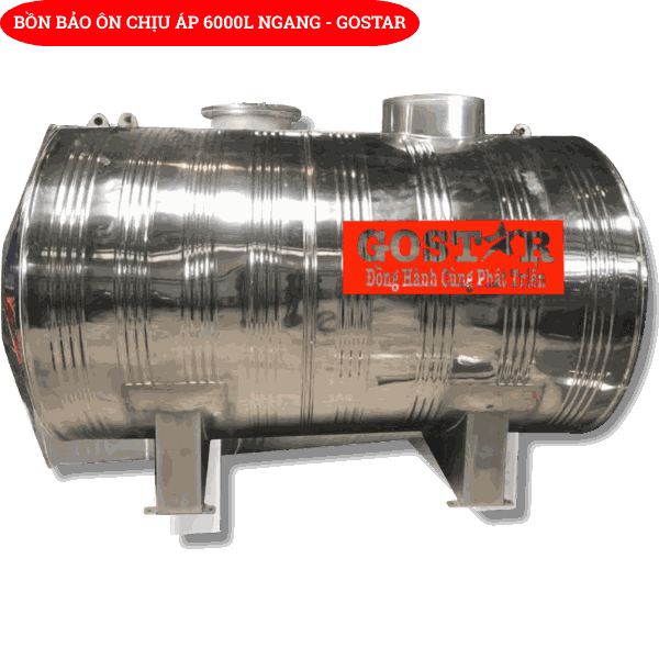 Bồn Bảo Ôn Chịu Áp 6000l Ngang