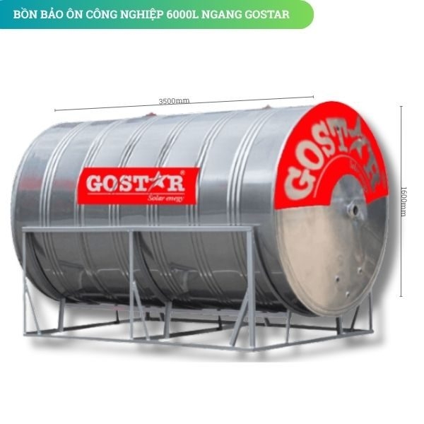 Bồn Bảo Ôn Công Nghiệp 6000L Ngang