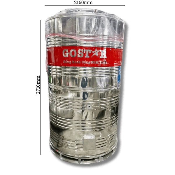 Bồn bảo ôn công nghiệp 8000L đứng Gostar