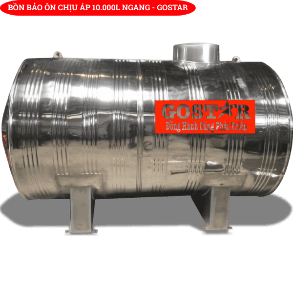 Bồn Bảo Ôn Chịu Áp 10.000L Ngang