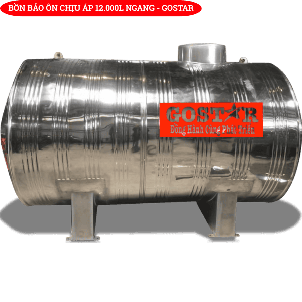 Bồn Bảo Ôn Chịu Áp 12.000L Ngang