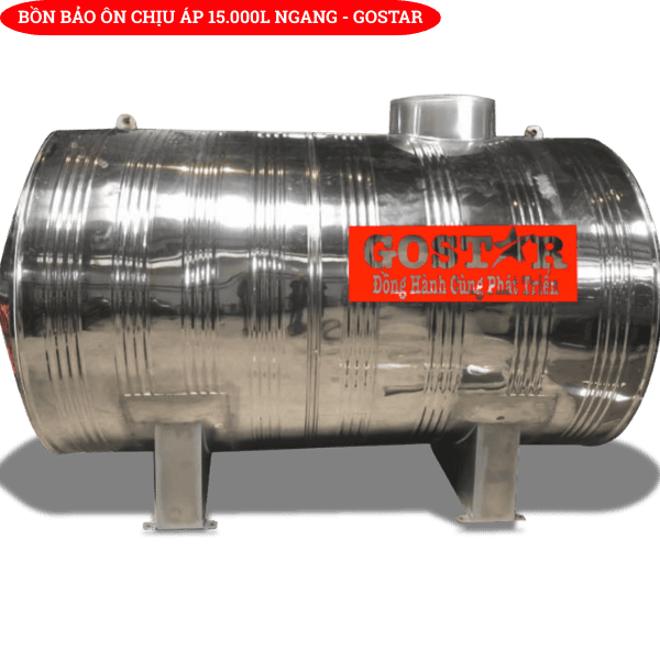 Bồn Bảo Ôn Chịu Áp 15.000L Ngang