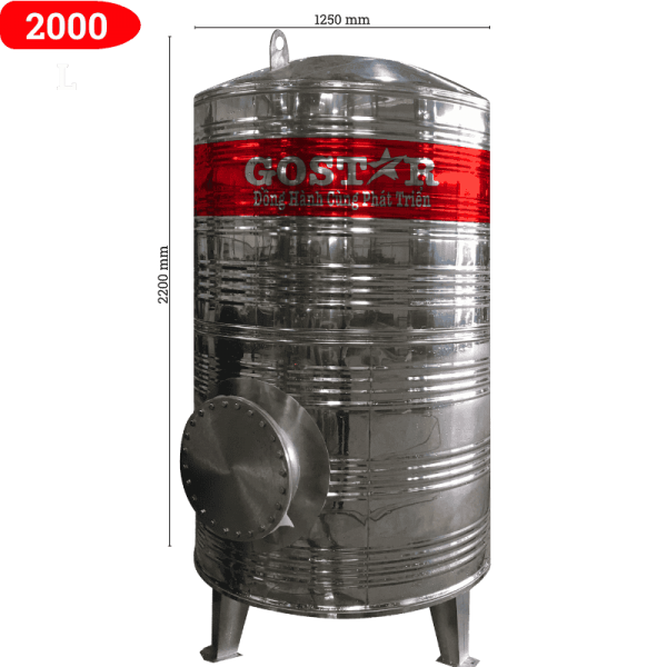 Bồn Bảo Ôn Chịu Áp 2000L Đứng