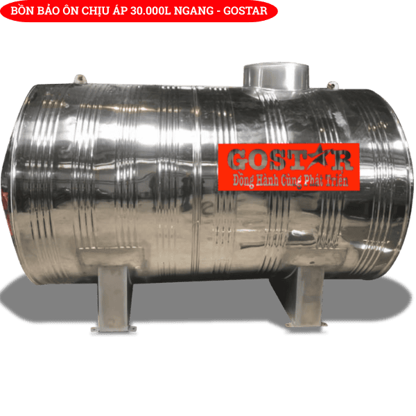 Bồn Bảo Ôn Chịu Áp 30.000L Ngang