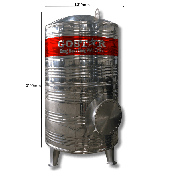 Bồn Bảo Ôn Chịu Áp 3500L Đứng