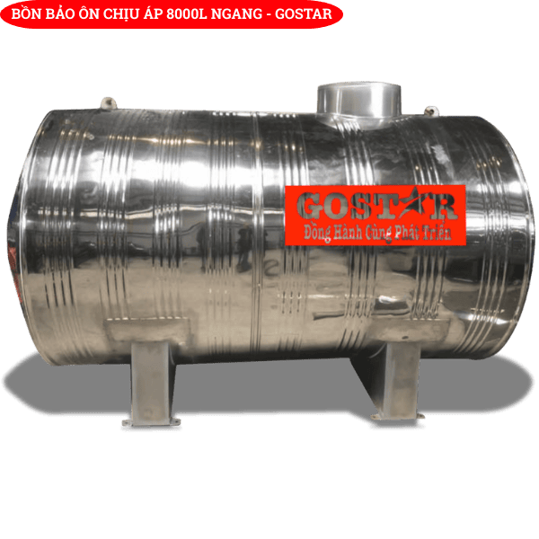 Bồn bảo ôn chịu áp 8000L ngang