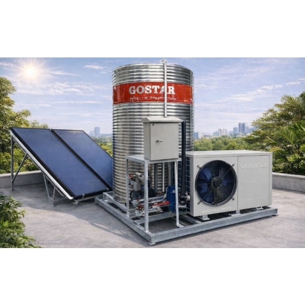 Hệ Thống Nước Nóng Trung Tâm 500L